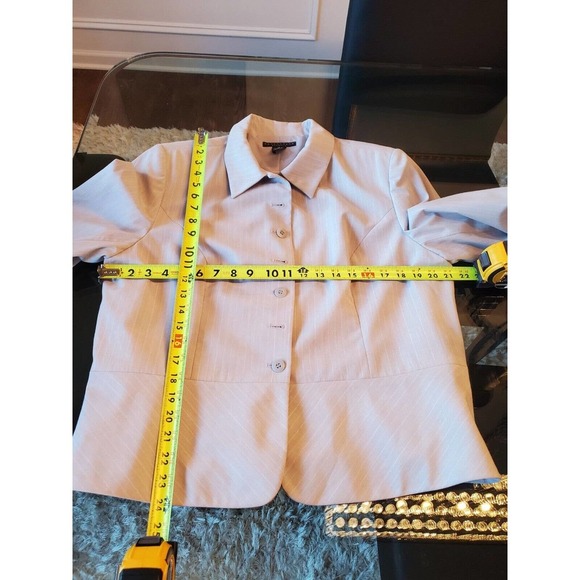 Apostrophe Women's White Polyester Long Sleeve Buttons Front Jacket Size 18 - Picture 9 of 10